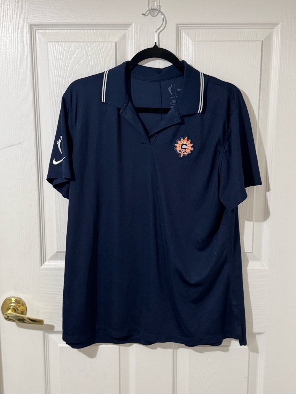 Connecticut Sun Women’s Navy Polo with Team Logo